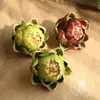 11 cm polyetylen Artichoke Red Purple Green Fruit Artificial Flowers Home Decoration Wedding Table Decor Fake Flower 240223