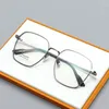 Sunglasses Frames 52mm Polygon Vintage Large Frame Spectacle Ultra Light Myopia Glasses Non-magnetic Titanium S9908