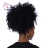 Afro kinky lockig hästsvans för kvinnor naturligt svart remy hår 1 stycke klipp i hästsvansar 100 mänskligt hår evermagic hårprodukter3460585