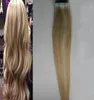 Piano cor 27613 loira extensões de fita de cabelo humano 40 peças remy extensões de cabelo humano adesivo 100g trama da pele sem emenda2253542