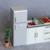 1 PCS 1 12 Scale Miniature Dollhouse Kitchen Mini Refrigerator for OB11 BJD Doll Accessories Toy 240301