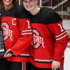 Custom Ohio State Buckeyes Hockey Jerseys any name any number mens women youth Logan Terness Nathan McBrayer Mason Klee Brent Johnson all stitched