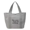 Shoppingväskor American Crossbody väska enkel fast färg stor kapacitet kvinnors tote axel