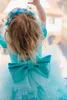 Girl Dresses Flower Tulle Ruffles Cute Toddler Bow Child Wedding Party Birthday Tutu Robe Baby Holy First Communion Gowns