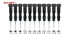 New 142mm Black Plastic Rotatable Handle Screwdriver Torx Key T4 T5 T6 08 12 Pentalobe 15 Phillips 25 Y Screwdrivers 100pcslo3704211