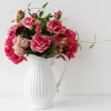 Vivid Real Touch Rose Colorful Artificial Silk Flower for Wedding Party Decoration 2 Heads/Bouquet High Quality 2024303