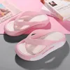 Hausschuhe Mann Frauen Dicke Sohle Strand Flip-Flops 2024 Sommer Anti Slip Clip Toe Sandalen Slides Frau Mix Farbe weiche Außen Eva