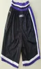 新しいショーツチームショーツ9899ビンテージベースケットボールショーツジッパーポケットランニング服ブラックカラー