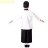 Abbigliamento etnico Ragazzo Anime Antico Kimono Stile giapponese Bambini Samurai Costume tradizionale giapponese Performance Set completo