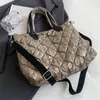 Borse da sera Borsa hobo trapuntata da donna Borsa a tracolla chic di grande capacità in nylon tinta unita leggera per shopper da lavoro da viaggio