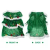Costume de chat d'arbre de Noël drôle animaux de compagnie robe à capuche de Noël fête de vacances d'hiver manteau chaud vêtements pour chats chiens chaton chiot fantaisie 240228