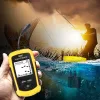 Finders LUCKY FF11081 Localizador de peixes portátil 100m de profundidade com fio Sonar Sounder Alarme 2 polegadas AntiUV LCD Display monocromático Detector de pesca