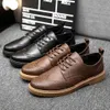 Handgjorda herrar Oxford Shoes Leather Brogue Dress Classic Business Formal For Man 240223