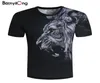 Moda casual masculina feminina tshirt 3d leão impressão projetado elegante verão t camisa marca topos t plus size m5xl oneck7566282