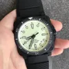 42 مم الرجال مشاهدة الاغتصاب الميكانيكي التلقائي غواص الياقوت BR03-92 03-92 Full Lum Superluminova Rubber Strap Swatch235D