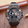 Montre de choc de luxe hommes Sport militaire usine Autolight montres de sport résistantes à l'eau LED g multifonction fuseaux horaires armée militaire Shockin nouvelles montres-bracelets