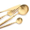 Geschirr-Sets, 6-teilig, Abendessenmesser, hochwertiges 304-Edelstahl-Steakmesser-Set, Küchengeschirr, Roségold, schwarzes Besteck