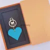 Nyckelringar Kvinnor Keychain Heart Key Ring Cute Bag Boutique Car Design Keyring Accessories Colors 240303
