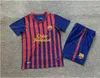 Kit enfants Retro BarcelonaS Soccer Jerseys 05 06 08 09 11 12 100ème maillot de pied classique RIVALDO RONALDO GUARDIOLA RONALDINHO 10 11 14 15 XAVI MESSIS maillot de football