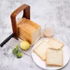 Foldable Bread Cutting Guide Toast Slicer Stand Plastic Bakeware Slicing Tool Thickness Adjustable Household 240226