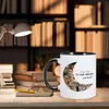 Tasses personnalisées Po Mug je t'aime jusqu'à la lune et retour 11oz café saint valentin cadeau romantique tasses pour petit ami petite amie