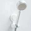 Bath Accessory Set Suction Cup Sucker Shower Base Nozzle Bracket Detachable Handheld Head Handle Holder White