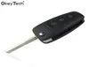 3 أزرار Flip مفتاح قابلة للطي قذيفة مفتاح عن بعد Ford Focus 3 Fiesta Connect Mondeo C Max Smart Key Cover Case FOB7640168