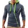 Tuta da uomo primavera autunno tuta da ginnastica tuta da uomo completo a maniche lunghe con cappuccio abbigliamento sportivo da esterno con cappuccio 240227