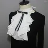 Bow Ties Ruffle Collar Costume victorien Cosplate Cosplay Ruffled Faux Ruff