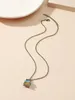 Pendant Necklaces Vintage Book Folding Necklace Library Color Multicolor Charm Female Creative Birthday Gift