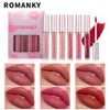 Glass Lip Glaze Gloss Set fuktig vattenljus Sense Lipstick Kvinnor Makeup Jelly Lips Mirror Products 240220