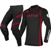 .1 Svartröd för sju MX Jersey Set Off Road Motorcykel Race Wear Dirt Bike Motocross Gear Set Moto Suit SV2 240227