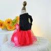 Dog Apparel Easy To Put On Pet Dress Stylish Princess With Bow Decoration Comfortable Summer Clothing Dot For Dogs Wedding