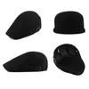 Berets Hohl Mesh Baskenmütze Männer Großhandel Solide Plain Trucker Hüte Atmungsaktive Casual Outdoor Flache Hut Golf Fahren