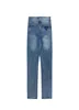 2023 primavera jeans masculino lazer marca de luxo calças jeans alta temperatura água bolso bunda triângulo invertido bordado desig7112610