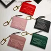 Keychains Unisex Designer Key Pouch Cow Purse keyrings Mini Coin Credit Card colors keychain gift 240303