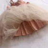 Princess Baby Girl Dress Summer Backless Girls Birthday For 04Y Tutu Toddler Clothes 240220