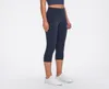 L102 Kvinnor Tight Sports Capri Sexig Yoga Mage Control Leggings 4 Way Stretch Fabric Non See Through Quality Fintess Pants5502654