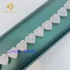 Groothandel Hart Sieraden Pass Diamond Tester 925 Sterling Zilver Vvs Iced Out Cubaanse Link Enkelband Bangle Moissanite Armband Mannen