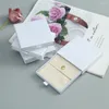 Schmuckbeutel, weiße Papierbox und Baumwolltasche zum Verpacken, Organizer, Ohrringe, Display, schicke Geschenksets, Hochzeit, Weihnachtsgeschenk