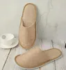 Linen Non-slip Disposable 2024 Cotton Guest Hospitality Home Consumable Hotel Slippers Wholesale 437