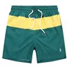 High-End Men's Brand Pony Beach Pants: Europese en Amerikaanse nieuwe trends, informele mode, meerkleurige losse gestreepte brief geborduurde shorts, zomer