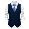 Herenvesten Britse Retro Vest Mode Visgraat Grove Tweed Zakken Pak Casual Vintage Heren Vrije tijd Feest Bar Banket