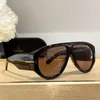 Designer de óculos de sol masculino e feminino moda placa titular ft1044 óculos de grandes dimensões moda ford óculos de sol feminino estilo esporte preto