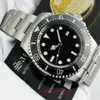 Nowe męskie zegarek głębokie ceramiczna ramka morska-dweller 126660 44 mm Stanless Steel Shlid Lock Lock Zapięcie automatyczne zegarki mechaniczne Chrono256f