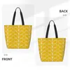 Shopping Bags Custom Orla Kiely Linear Stem Canvas Women Reusable Big Capacity Grocery Shopper Tote