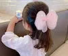 Hår tillbehör boutique 15st mode söt glitter stjärna gasväv blommig båge hårnålar blommor bowknot klipp prinsessor huvudbonader