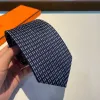 2024 مصمم الأزياء المطبوعة 100 ٪ TIE Silk Necktie أسود الأزرق الأزرق جاكار الصلبة الزفاف الأعمال المنسوجة صياغة هاواي الرقبة مع مربع 888