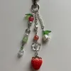 Keychains Strawberry Key Chain Y2k Handmade