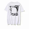 2024Summer T Shirt Erkekler Kadın Tasarımcılar Tişörtler Gevşek Tees Üstler Adam Rahat Gömlek Lüks Giyim Sokak Giyim Şortlu Kılıf Polos Tshirts Boyut S-X OFF BEYAZ